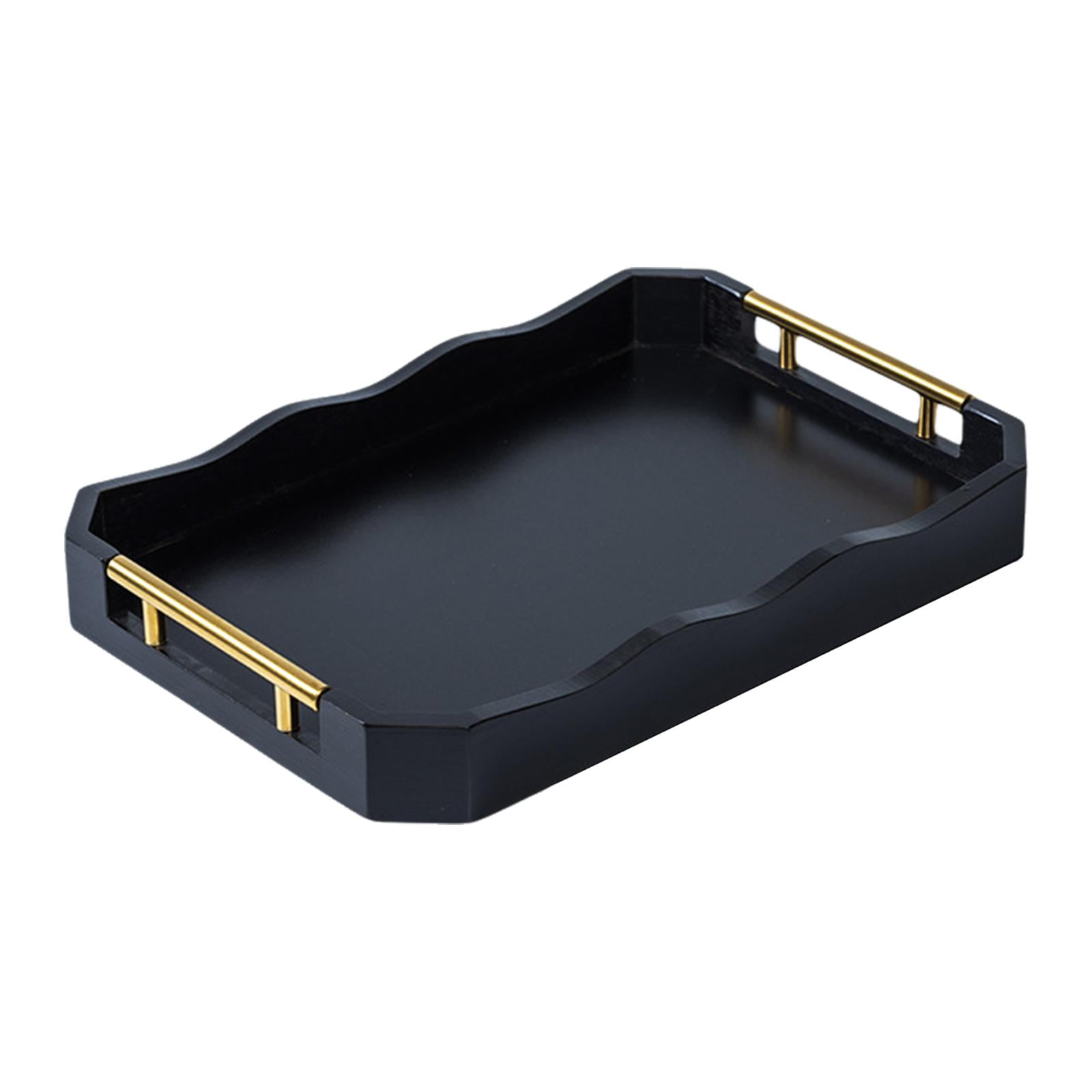 Magideal - Fuente Rectangular De Bandeo De Bambú Sirviendo El Espacio Rectangular Del Espacio Portátil Que Ahorra Conveniente Para Usar Bocadillos De Té Bandeja L