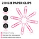 thumbnail image 4 of Sujetapapeles FUDAO FAMILY Jumbo Rosa 5 cm Paquete de 100, 4 of 6