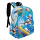 thumbnail image 2 of Pato Donald Marinero-theme Backpack, Campus style schoolbag Bookbag with Adjustable Shoulder Straps And Large Zip Compartment, Unisex Travel Bags.42x30x15cm, 2 of 6