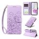 thumbnail image 4 of Funda Cartera para Samsung Galaxy A35 5G Perro Cachorro Grabado con Tarjetas Soporte Correa Morado, 4 of 6