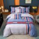 thumbnail image 2 of Union Jack Colorful Stripes Quilt Duvet Cover Set Comforter Cover Double3-Piece Bedding Set, 2 of 5