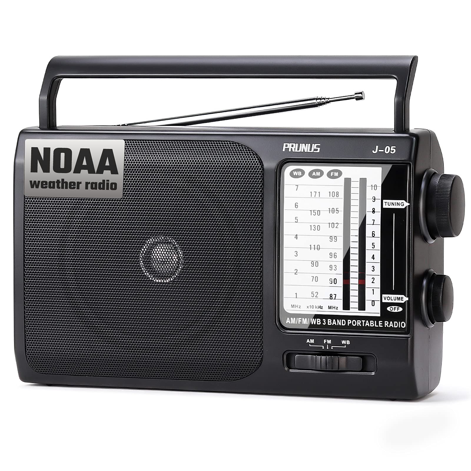 Radio Portátil Prunus Noaa Weather Am Fm Con Mejor Recepción