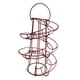 thumbnail image 2 of Espiral De Hierro Moderna Huevo De Almacenamiento Rodillo Rack Keeper Ahorrador De Espacio 24 Huevos Rojo, 2 of 2