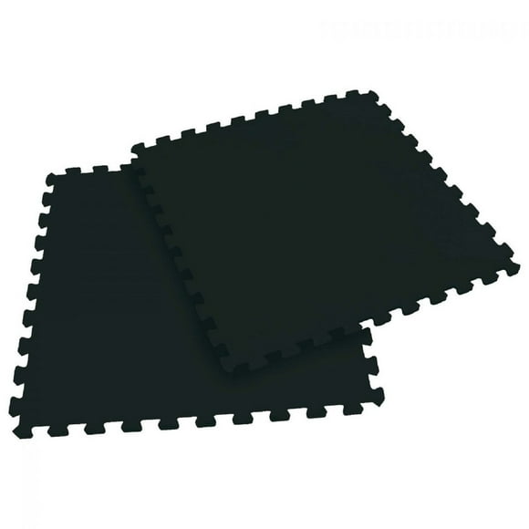 Pack 4 Tatami 62x62x1.2 Cm - Piso Gimnasio - Máquinas - Negro