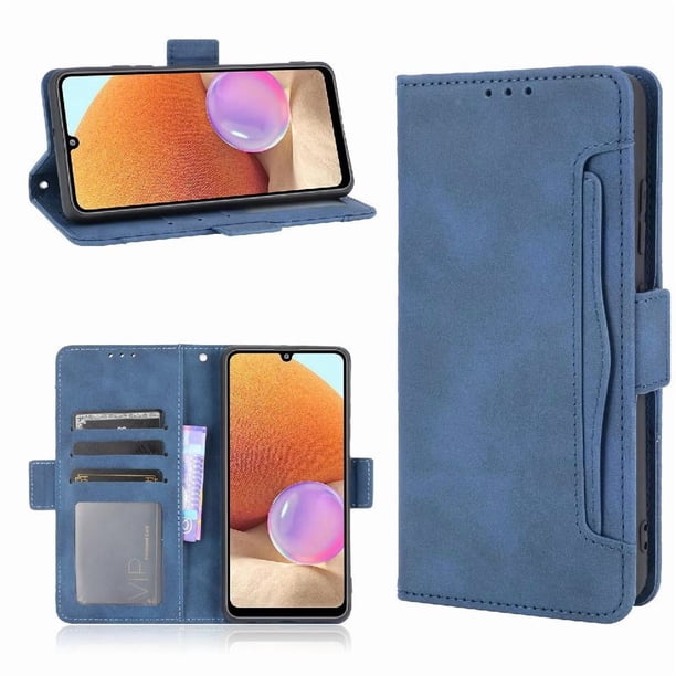 Funda Cartera Magnética para Samsung Galaxy A32 4G- Tarjetero Desmontable, Cuero PU, Soporte