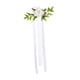 thumbnail image 5 of Respaldo De Silla De Boda Con Flores Artificiales Para Banquetes De Celebración Navideña En Color Blanco, 5 of 5