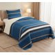 thumbnail image 1 of Cubrecama SHERPA 1.5 Plazas - Rayas Suecia Azul M953 M953, 1 of 6