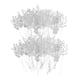 thumbnail image 3 of Ramo De Flores Artificiales 100x Con Gota De Cuentas Acrílicas De Cristal 15cm Blanco, 3 of 6