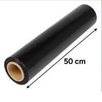 Genérico - Rollo Stretch Film Alusa Embalaje Autoadherente Negro 300M Negro