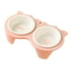 thumbnail image 4 of Tazones De Comida Para Gatos Inclinados Elevados Para Gatos De Interior Contenedor De Comida Platos De Alimentación Rosa, 4 of 5