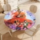 thumbnail image 4 of Red-theme Fitted Round Tablecloths Elastic Edged Table Covers Waterproof Table Cloth for Kitchen Holiday Party Tables Decor 120cm, 4 of 6