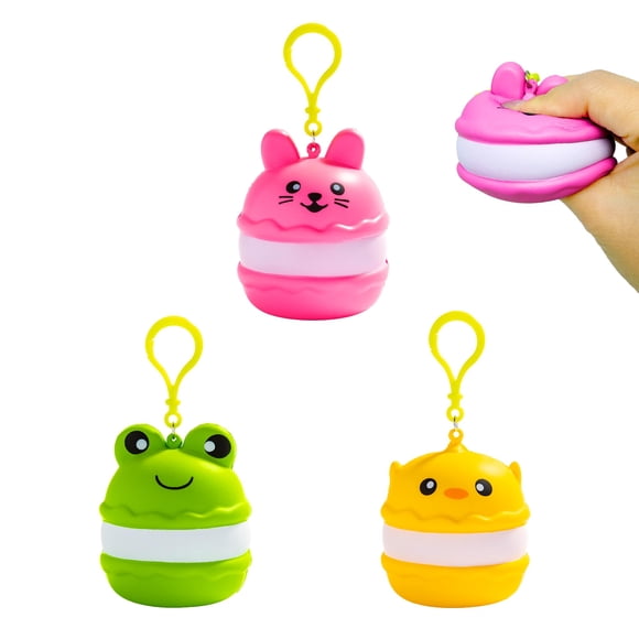 Llavero Squishy Cool Things Corp – Pack de 3 Colgantes de Animales