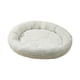 thumbnail image 3 of Cama redonda de felpa suave para mascotas, cama para perros y gatos, cómoda repetición acogedora para otoño e invierno, caseta para dormir para gatos , Blanco, 3 of 5