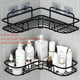 thumbnail image 4 of 1pc Bathroom Kitchen Punch Corner Frame, Shower Shelf, Wrought Iron Shampoo Storage Rack Holder With Suction Cup, Bathroom Accessories, 4 of 4