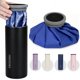 thumbnail image 1 of FROZOMO Bolsa de Gel Reutilizable de 9 pulgadas para Lesiones con Botella Aislada, Negra, 1 of 9