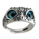thumbnail image 2 of Demon Eye Owl Anillos Retro Elegante Anillo Llamativo Para Pareja Amantes Hombres Mujeres Azul, 2 of 5