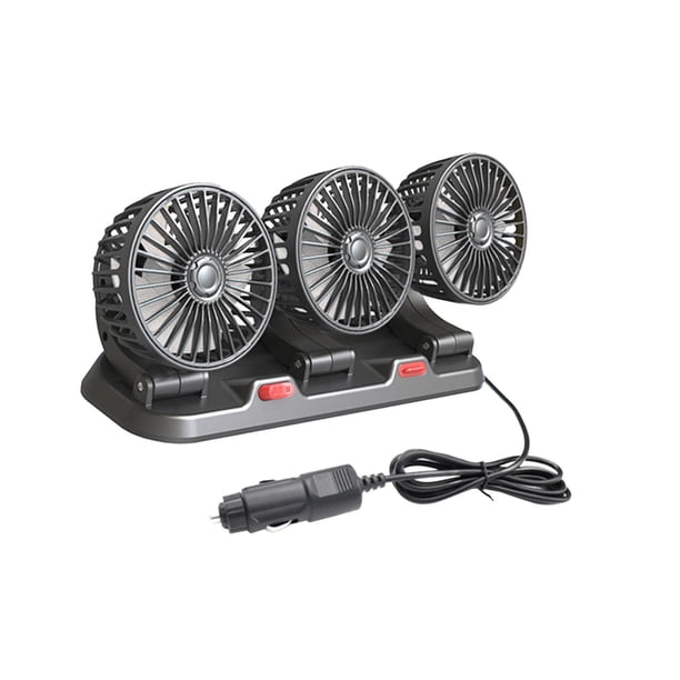 Ventilador De Refrigeración Para Coche, Cabezal Triple Para Camión, SUV, Ventilador De Circulación De Aire Eólico De Dos Velocidades, 5v, 12w