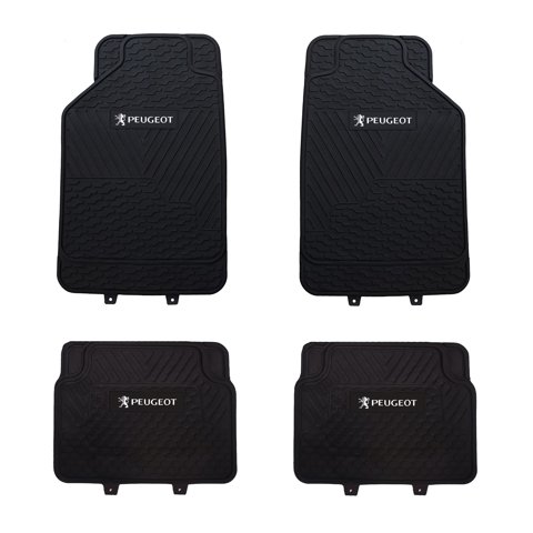 Jj Group - Pisos De Goma Marca Peugeot Para Vehículos 4 Piezas