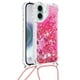 thumbnail image 5 of Funda FOXDOCK para iPhone 16 con Cuerda Ajustable, Brillo Líquido, Protección Antigolpes y Lente – Ideal para Regalo, 5 of 6