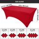 thumbnail image 2 of Mantel Utopia Kitchen Spandex, paquete de 2 unidades [2,4 x 0,76 x 0,76 m, rojo], 2 of 9