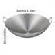 thumbnail image 1 of 1pc, Thickened Stainless Steel Wok, For Gas Stovetop And Induction Cooker, Kitchen Utensils, Kitchen Gadgets, Kitchen Accessories, Home Kitchen Items 11.81''/13.39''/14.96'', 1 of 3