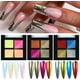 thumbnail image 3 of Polvo de espejo mágico sólido de 4 colores para manicura, polvo de espejo metálico, purpurina de uñas de colores mixtos, herramienta de decoración con efecto brillante metálico (S04), 3 of 7