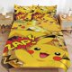 thumbnail image 1 of Pi-ka-chu Bed Duvet Cover Microfiber Bedding Sets 3D Printed Lightweight 3 Piece Comforter Sets for Kids Boys Girls, 1 of 5
