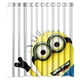 thumbnail image 1 of Cortina de ducha de la serie Minions traviesos, juego de cortina de baño con ganchos, tamaño 66 x 72 pulgadas, 1 of 3
