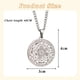 thumbnail image 4 of Collar de acero inoxidable redondo con colgante de siete ángeles, sello de escritura, tótem religioso, etiqueta de runa, marca para hombre, 4 of 5