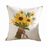 Genérico - Fundas De Cojines Bordadas A Elección 45X45 Diseño 22 Color Blanco