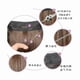 thumbnail image 3 of Xiao Hua Extensiones de cabello liso de una sola pieza, peluca de 40 cm de largo con diseño de hilo invisible, apta para cabello rizado o liso, peluca multifuncional para peinar, estilo F, 1 pieza., 3 of 3