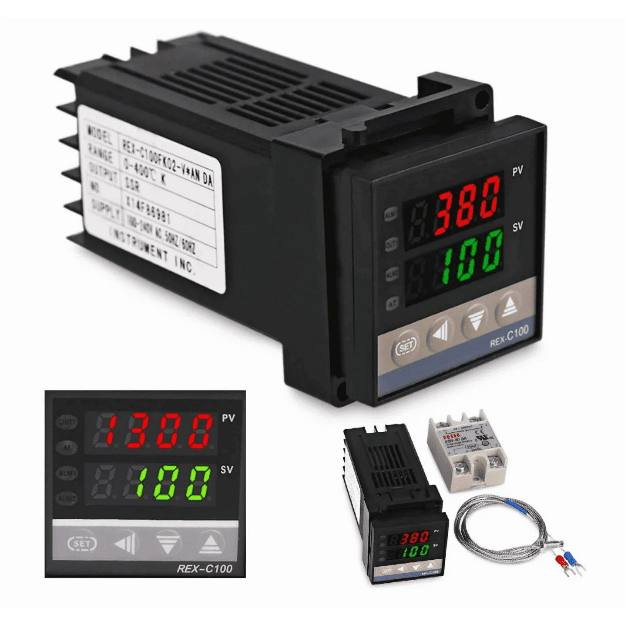 Genérica - Termostato Controlador Temperatura Pid Rex-c100 0-400°c