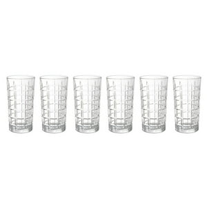 Disparo - Set De 6 Vasos Altos 360Ml Modelo Glasglow Jugos Bebidas