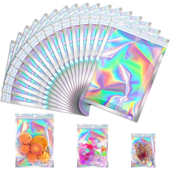 Bolsas Mylar holográficas Jetmore 4 x 6 pulgadas 100 uds