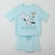 thumbnail image 1 of Pijama Manga Corta Mujer Celeste Cocinando Snoopy, 1 of 4