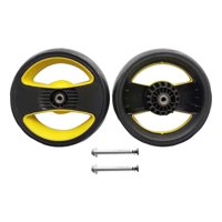 Magideal - 2 Ruedas Para Carrito De Bebé, Accesorios De 13,5 Cm De Diámetro, Repuestos Para Carrito De Mascotas, Neumático Práctico, Carrito De Goma, Rueda Para Rueda Trasera