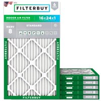 Filtro De Aire Filterbuy Merv 8 16 X 24 X 1 (Paquete De 6) Essential Dust