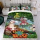 thumbnail image 4 of Es un Mundo Grande y Ancho Conjunto de sábanas temático, trío de piezas, cómodo y amigable con la piel, diseño único, regalo de decoración para el hogar para familiares, amigos y fans,135cm *200cm, 4 of 6