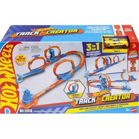 Set De Atletismo Para Coches De Juguete Hot Wheels Triple Loop Con Vehículo 1:64.