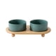 thumbnail image 1 of Cuencos De Comida Para Gatos, Plato De Cerámica Liso Para Gatos, Cuencos Para Perros Para Comida, Gatos Mayores De Interior, Verde Oscuro, 1 of 5