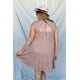 thumbnail image 5 of Vestido Mini Con Espalda Abierta Y Bajo Con Volantes Texturizado En Color Albaricoque Y Detalle De Lazo, 5 of 5