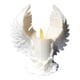 thumbnail image 1 of Porta velas LED con alas de ángel blanco, 1 of 3