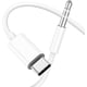 thumbnail image 1 of Cable USB C a auxiliar, tipo C a conector macho de 3,5 mm para auriculares estéreo de coche, compatible con Samsung Galaxy S21/S20 Ultra/Note 20/10 Plus, iPad Pro 2018 y Google Pixel (blanco), 1 of 7