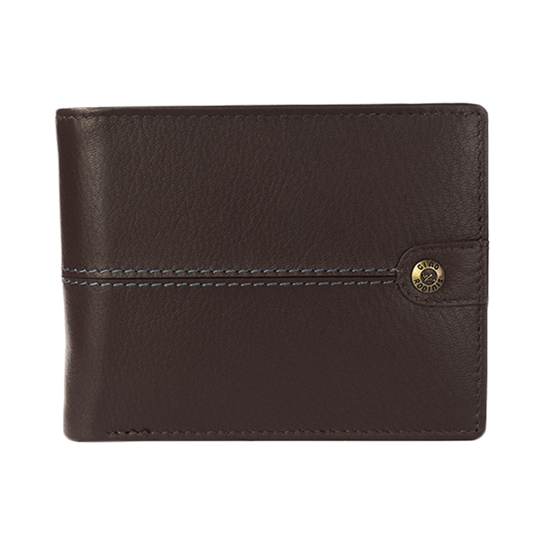 Billetera De Cuero Gino Rodinis Burano 1180 Café