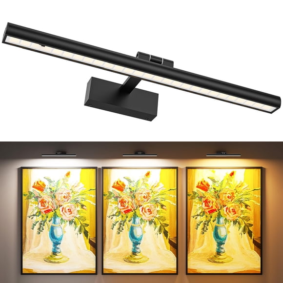 Luz inalámbrica para cuadros Eclipterra de 16" giratoria con control remoto