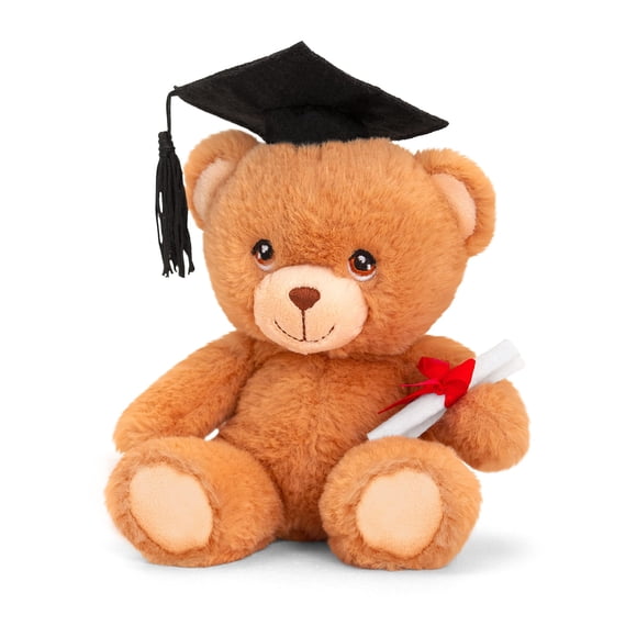 Peluche Oso De Graduación Eco 18 Cm
