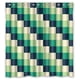 thumbnail image 1 of Cortina de ducha en zigzag con ganchos, tamaño 66 x 72 pulgadas, 1 of 3