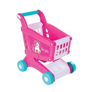 Dolu - Carrito Compra Supermercado Juguete Unicornio 48X30X40Cm Rosa Tamaño Unico
