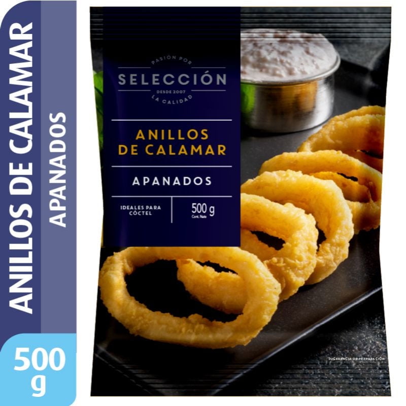 Anillos De Calamar Apanados 500 g Selección