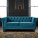 thumbnail image 1 of Sofa Florencia 3C Tela Velvet Azul Petroleo, 1 of 6